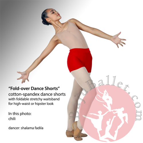 Dance Shorts Fold-over