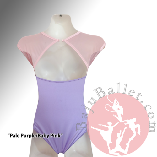 Leotard-L19-Pale-Purple-Baby-Pink-Back-Mannequin