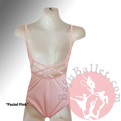 Leotard-Strappy-Low-Back-Pastel-Pink-Back-Mannequin