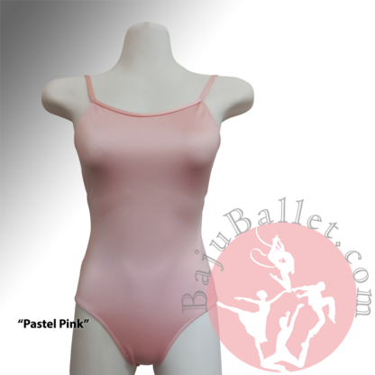 Leotard-Strappy-Low-Back-Pastel-Pink-Front-Mannequin